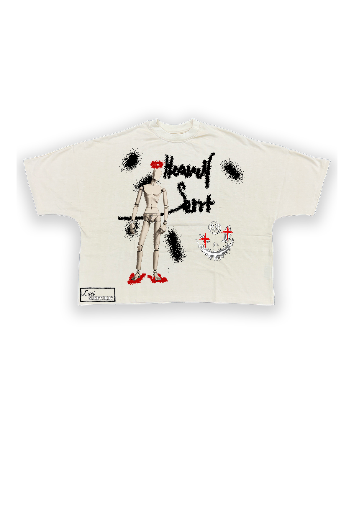 HS Abstract Cropped Tee